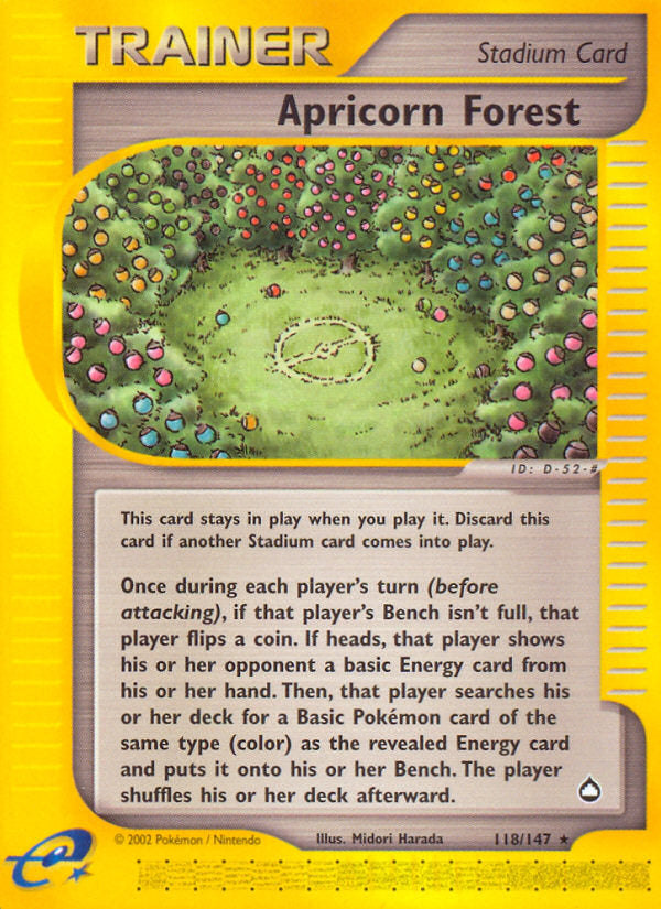 E-Series Aquapolis Apricorn Forest #118/147